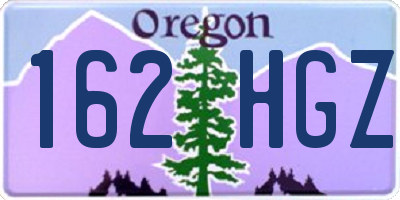 OR license plate 162HGZ