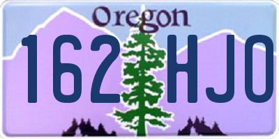 OR license plate 162HJO