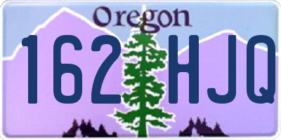 OR license plate 162HJQ