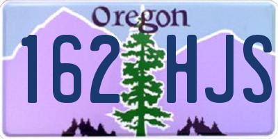 OR license plate 162HJS
