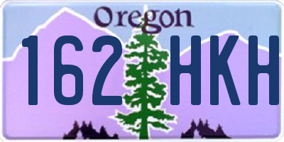 OR license plate 162HKH