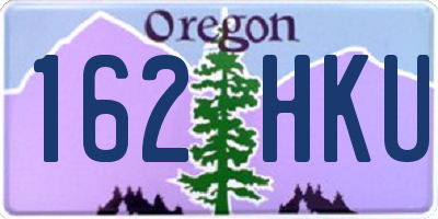 OR license plate 162HKU