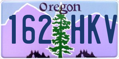 OR license plate 162HKV