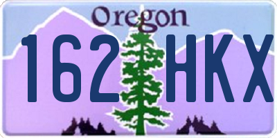 OR license plate 162HKX