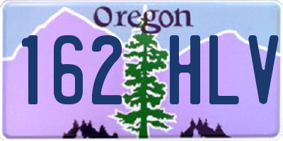 OR license plate 162HLV