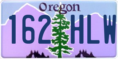 OR license plate 162HLW