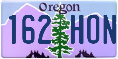 OR license plate 162HON