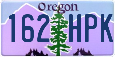 OR license plate 162HPK