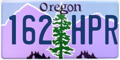 OR license plate 162HPR