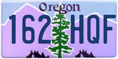 OR license plate 162HQF