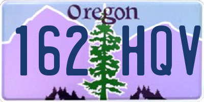 OR license plate 162HQV