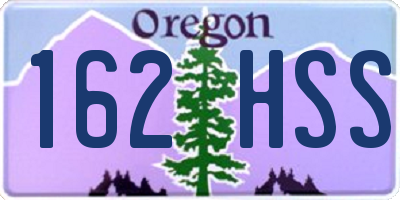 OR license plate 162HSS