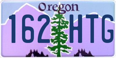 OR license plate 162HTG