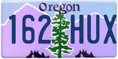 OR license plate 162HUX