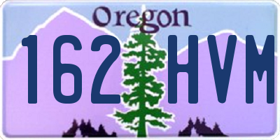 OR license plate 162HVM