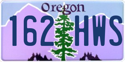 OR license plate 162HWS