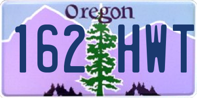 OR license plate 162HWT