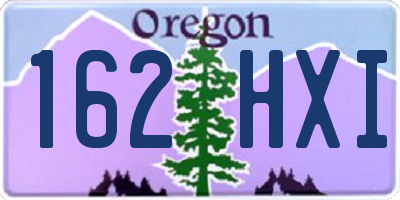 OR license plate 162HXI