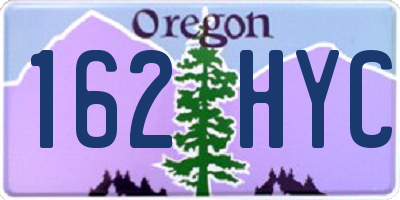 OR license plate 162HYC