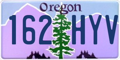 OR license plate 162HYV