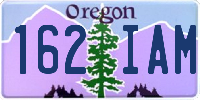 OR license plate 162IAM