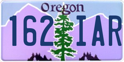OR license plate 162IAR