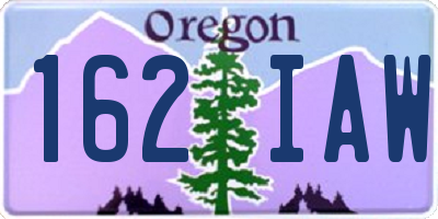 OR license plate 162IAW