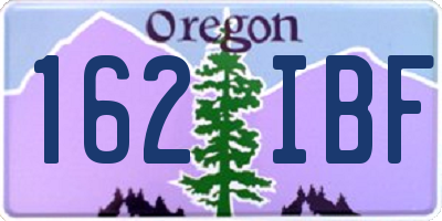 OR license plate 162IBF