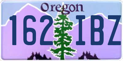 OR license plate 162IBZ