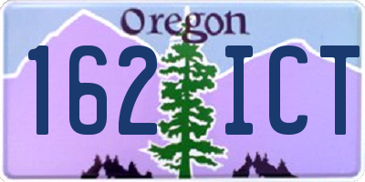 OR license plate 162ICT