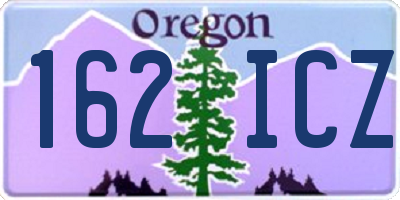 OR license plate 162ICZ