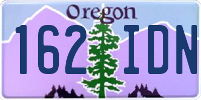 OR license plate 162IDN