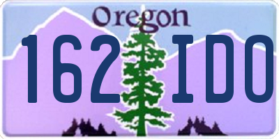 OR license plate 162IDO