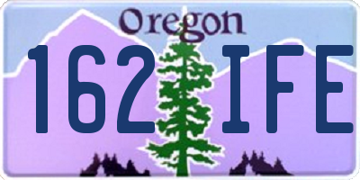 OR license plate 162IFE