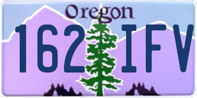 OR license plate 162IFV