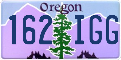 OR license plate 162IGG