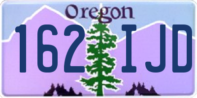 OR license plate 162IJD