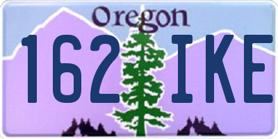 OR license plate 162IKE