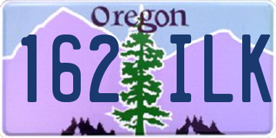 OR license plate 162ILK
