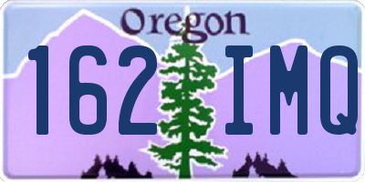OR license plate 162IMQ