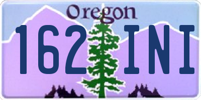 OR license plate 162INI