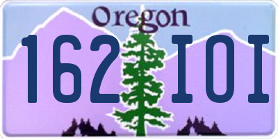 OR license plate 162IOI
