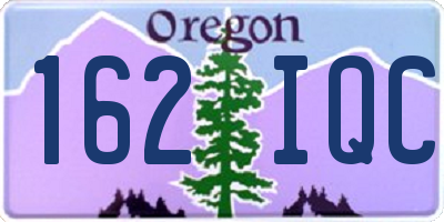 OR license plate 162IQC