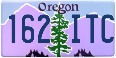 OR license plate 162ITC