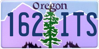 OR license plate 162ITS
