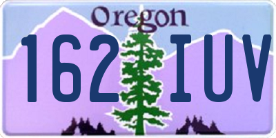 OR license plate 162IUV
