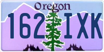 OR license plate 162IXK