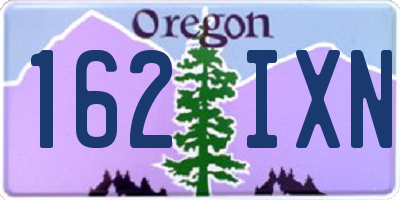 OR license plate 162IXN