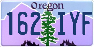 OR license plate 162IYF