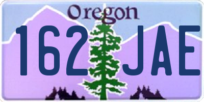 OR license plate 162JAE